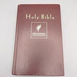 NLT Holy Bible New Living Translation Burgundy Red Hardcover Tyndale 1996
